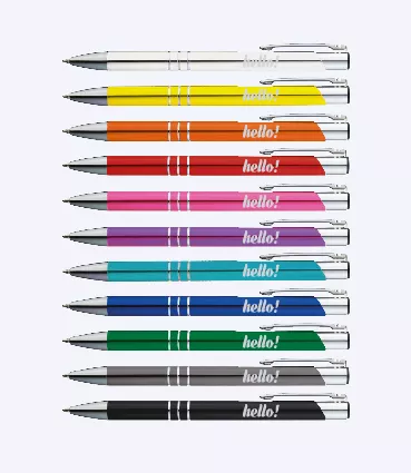 Długopisy reklamowe z grawerem kolory do wyboru